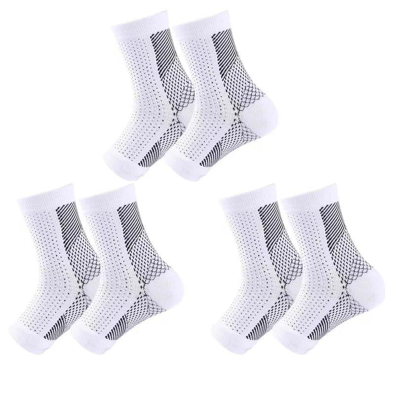 Compression Socks, 3 Pairs Open Toe Compression Ankle Sleeves, Ankle Protective Stretch Compression Socks, Outdoor Fitness Socks, Sports Protective Open Toe Sleeves, Exercise Equipment, Workout Equipment, Ankle Compression Cuff, Healthcare