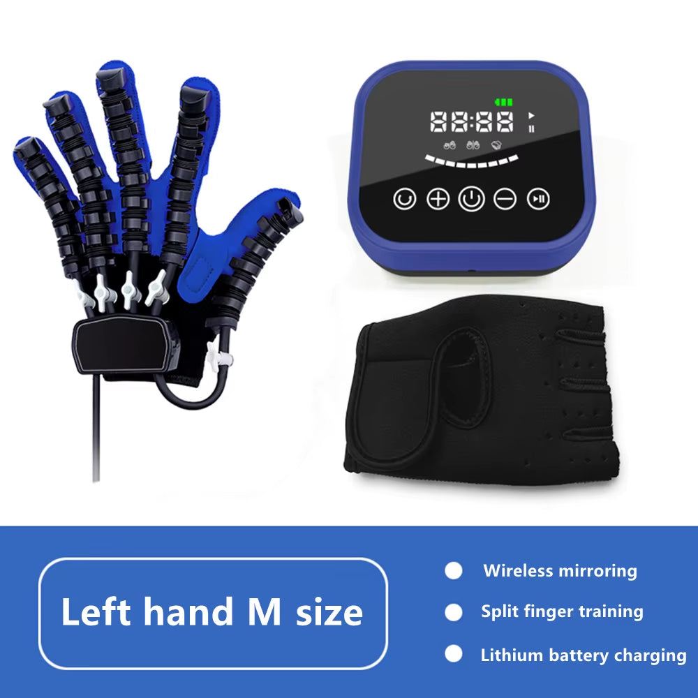 Hemiplegia Finger Rehabilitation Training Robot Gloves,Hand Exerciser,Hand Massager for the Stroke Patient Funtion Recovery
