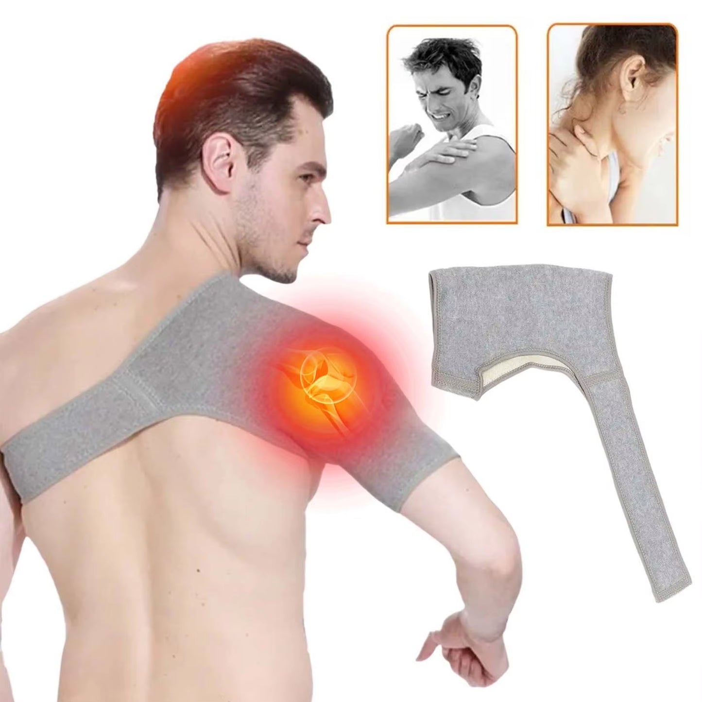 Support Brace for Torn Rotator Cuff Adjustable Shoulder Support Pad Belt Band Strap Wrap Compression Sleeves Back Brace Guard