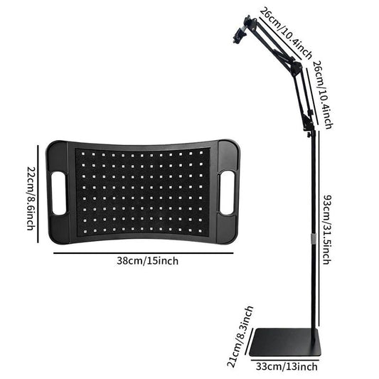 Infrared Light Therapy Lamp for Body & Face, 660Nm Light & 850Nm Infrared Panel, Adjustable Controller, Home Use Device
