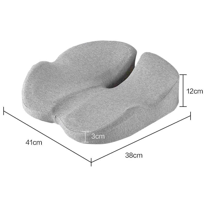 Memory Foam Seat Cushion Non Slip Orthopedic Prostate Cushion for Tailbone Sciaticaback Pain Relief Comfort Chair Car Seat