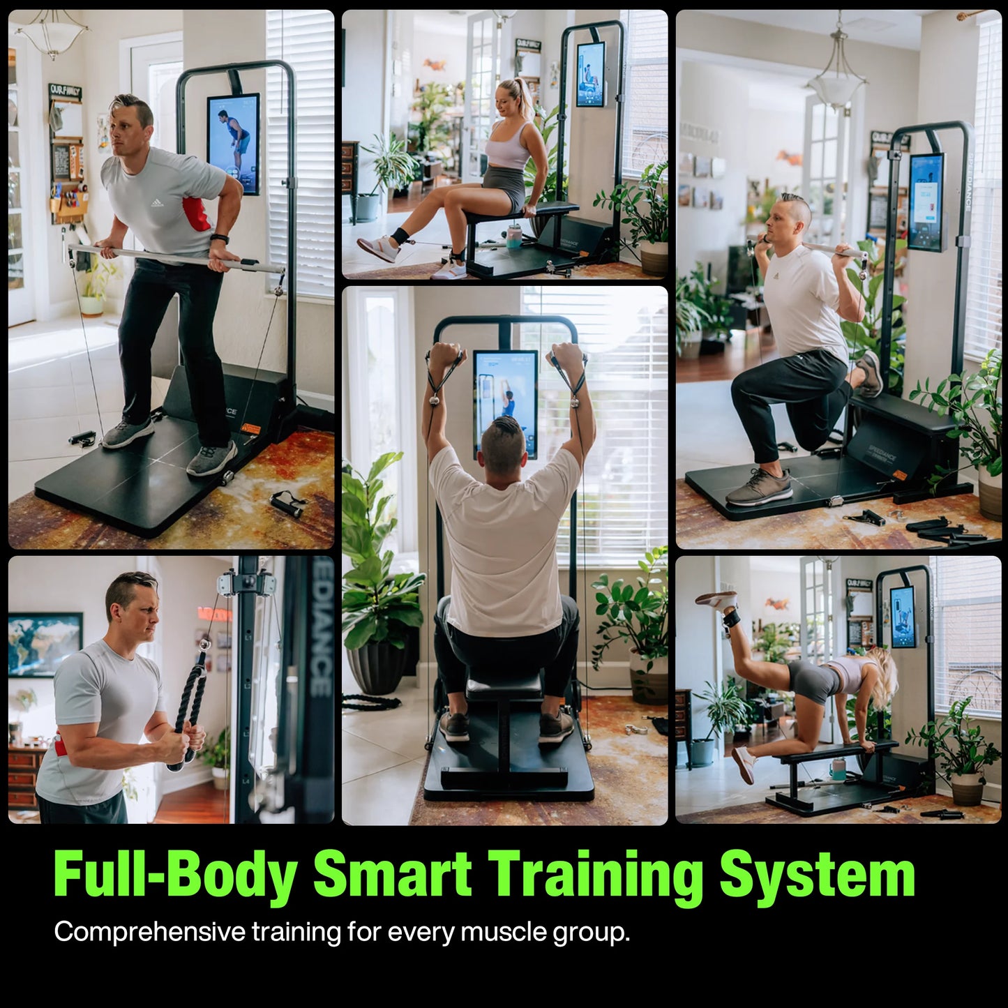 AI Smart Home Gym, All-In-One Digital Weight Workout Machine for Full Body Training