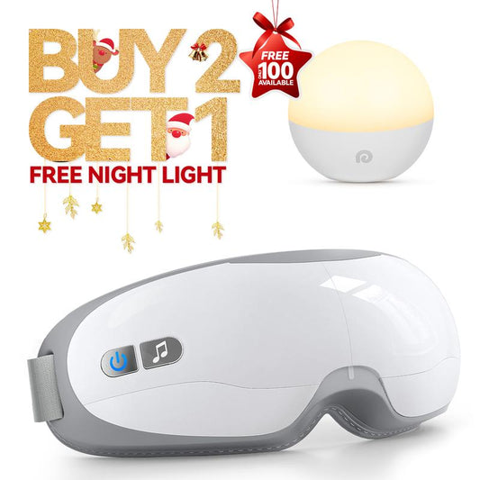 Restnature Eye Massager - Eye Massager with Heat Music, Birthday Gifts for Women Mom, Eye Care Relaxation Self Care Christmas Gifts for Women, Reduce Eye Strain