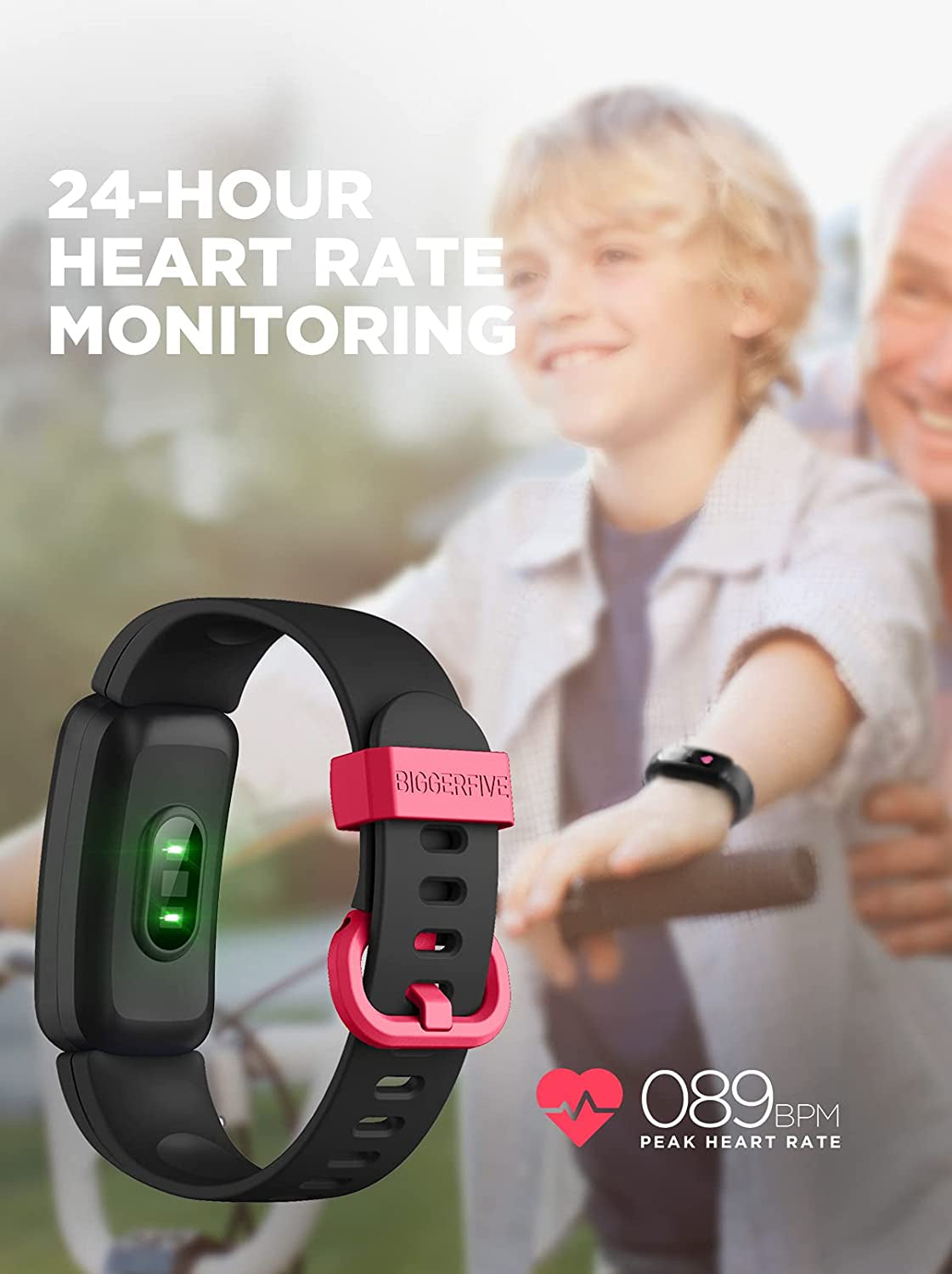 Vigor Kids Fitness Tracker for Girls & Boys Ages 5-15, Kids Watch with IP68 Waterproof, Pedometer, Activity Tracker with Heart Rate & Sleep Monitor, Calorie & Step Counter Watch