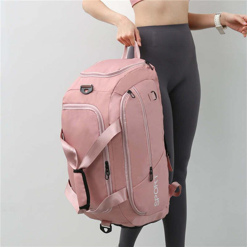 Luggage Bags for Women Handbag Oxford Men'S Fitness Gym Shoulder Bag Waterproof Sports Travel Backpack with Shoes Compartment