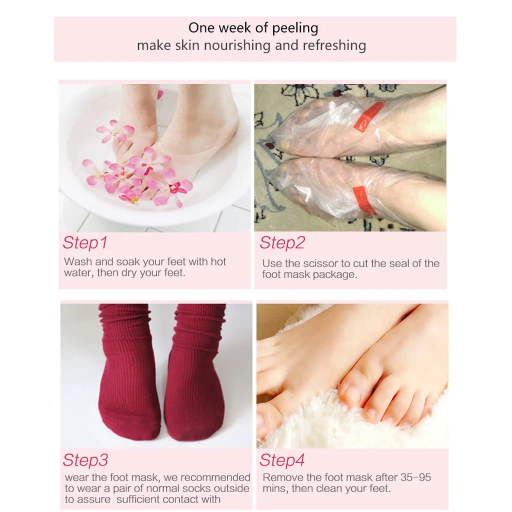 Pedicure Foot Rest Exfoliating Pair 2019 Baby 1 Foot for Soft Peel Peel Peel Foot - Skin Care Foot Therapeutic Balm