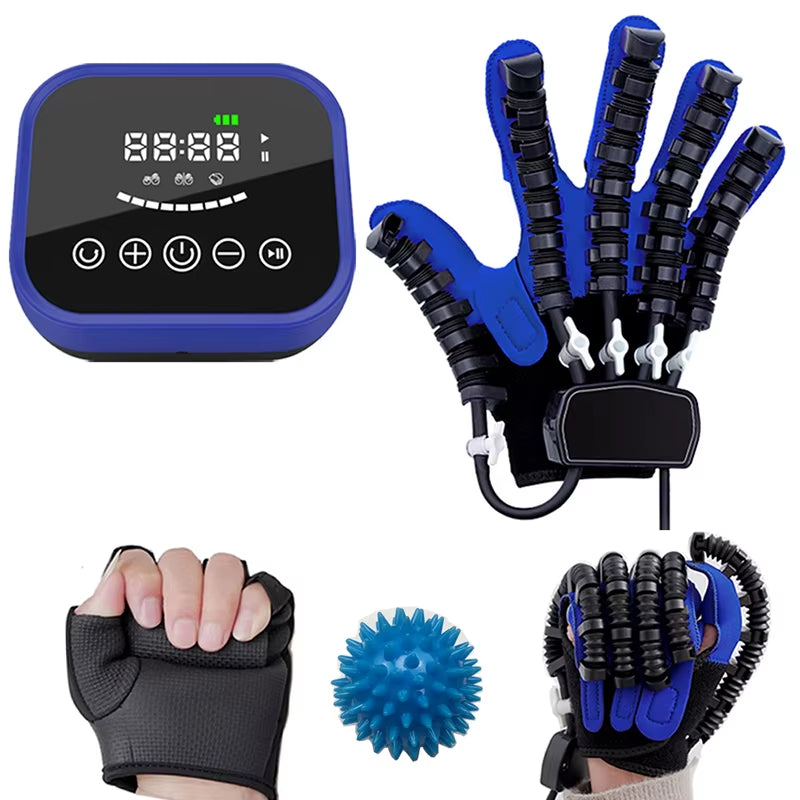 Hemiplegia Finger Rehabilitation Training Robot Gloves,Hand Exerciser,Hand Massager for the Stroke Patient Funtion Recovery