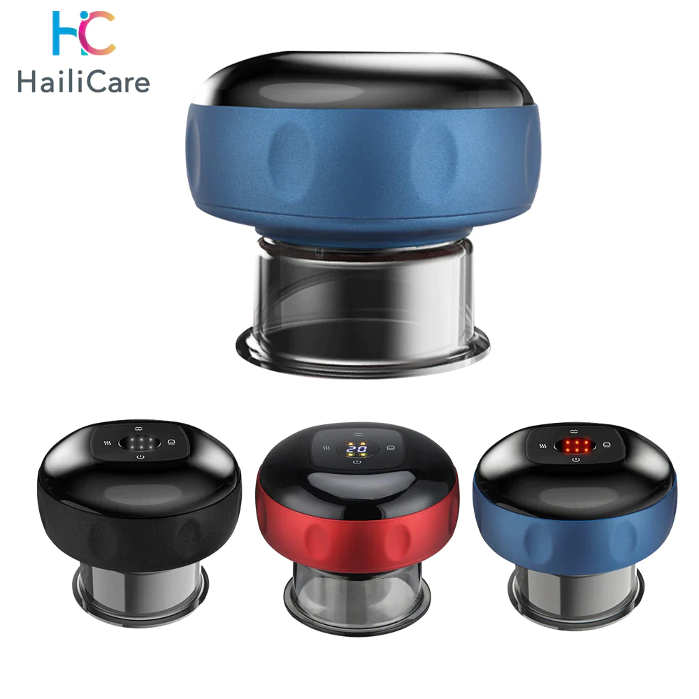 Electric Cupping Therapy Massager Vacuum Suction Cups Therapy Adjustable Cupping Therapy Massage Tool Guasha for Back Body Care