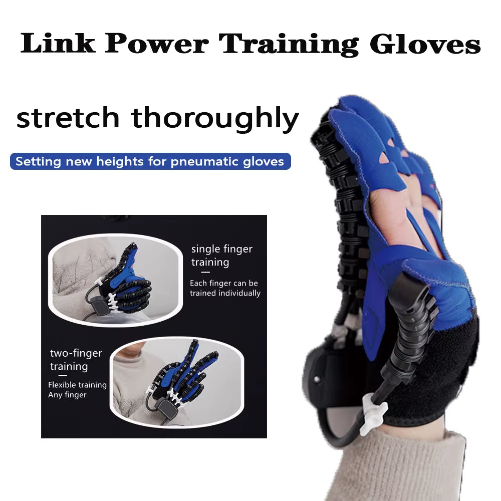 Hemiplegia Finger Rehabilitation Training Robot Gloves,Hand Exerciser,Hand Massager for the Stroke Patient Funtion Recovery