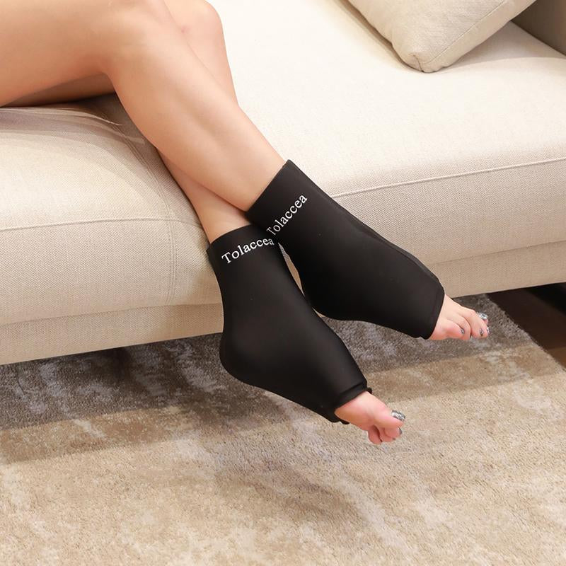 Tolaccea Ankle Foot Ice Pack Wrap for Injuries Reusable Gel Ice Pack for Hot and Cold Therapies Flexible Cold Pack for Achilles Tendonitis Plantar Fasciitis Swelling Sprained Post-Surgery Recovery