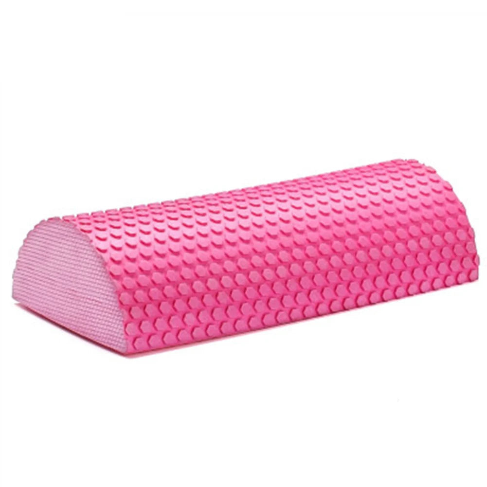 Half round EVA Foam Roller Semi-Circular Massage EVA Foam Shaft Yoga Pilates Fitness Equipment with Massage Floating Point