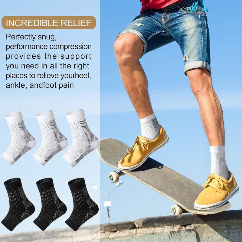 Compression Socks, 3 Pairs Open Toe Compression Ankle Sleeves, Ankle Protective Stretch Compression Socks, Outdoor Fitness Socks, Sports Protective Open Toe Sleeves, Exercise Equipment, Workout Equipment, Ankle Compression Cuff, Healthcare