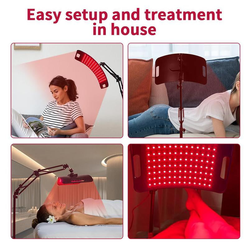 Infrared Light Therapy Lamp for Body & Face, 660Nm Light & 850Nm Infrared Panel, Adjustable Controller, Home Use Device