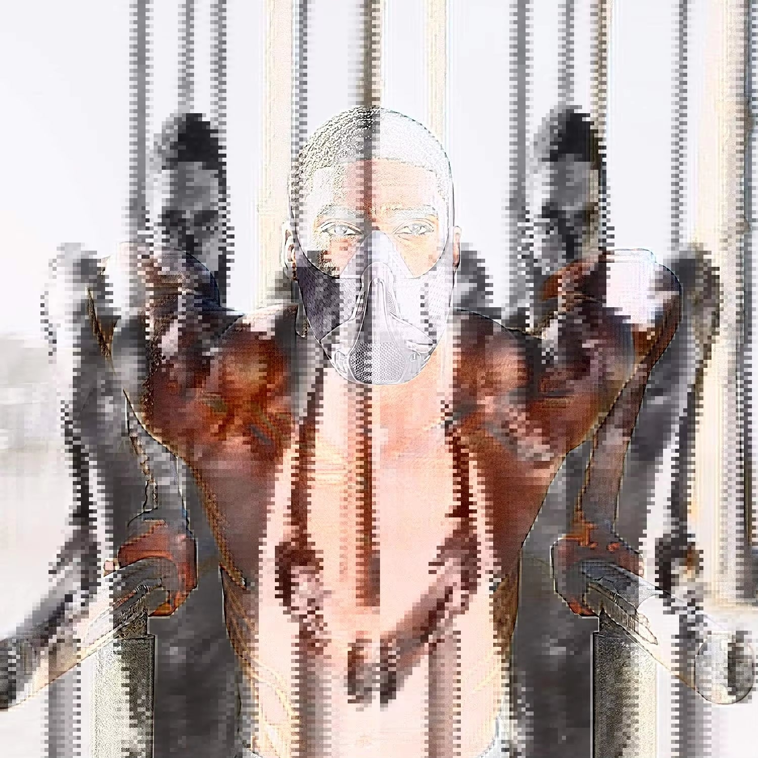 Oxygen Resistance Mask Sports Training Mask Breathing Vital Capacity Training Mask High Altitude O2 Control Mask