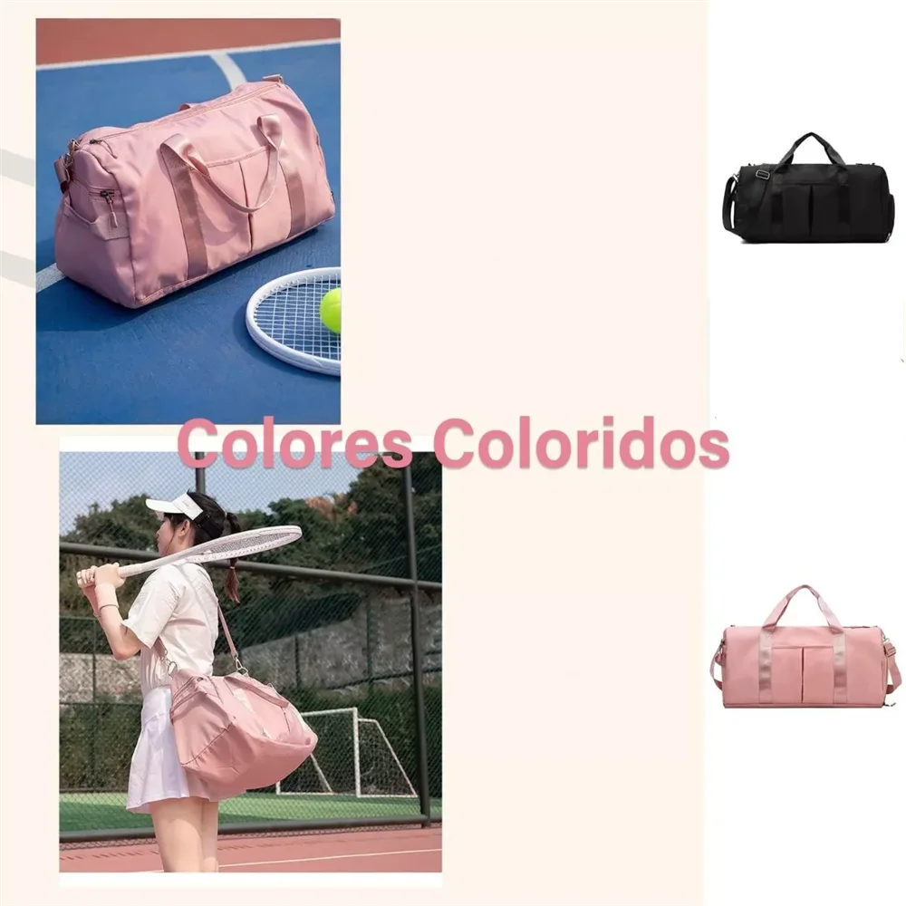 Men'S Gym Bag with Shoe Compartment and Wet Bag, Women'S Airplane Travel Duffel Bag, Sports Fitness Tote Bag for Swimming Yoga