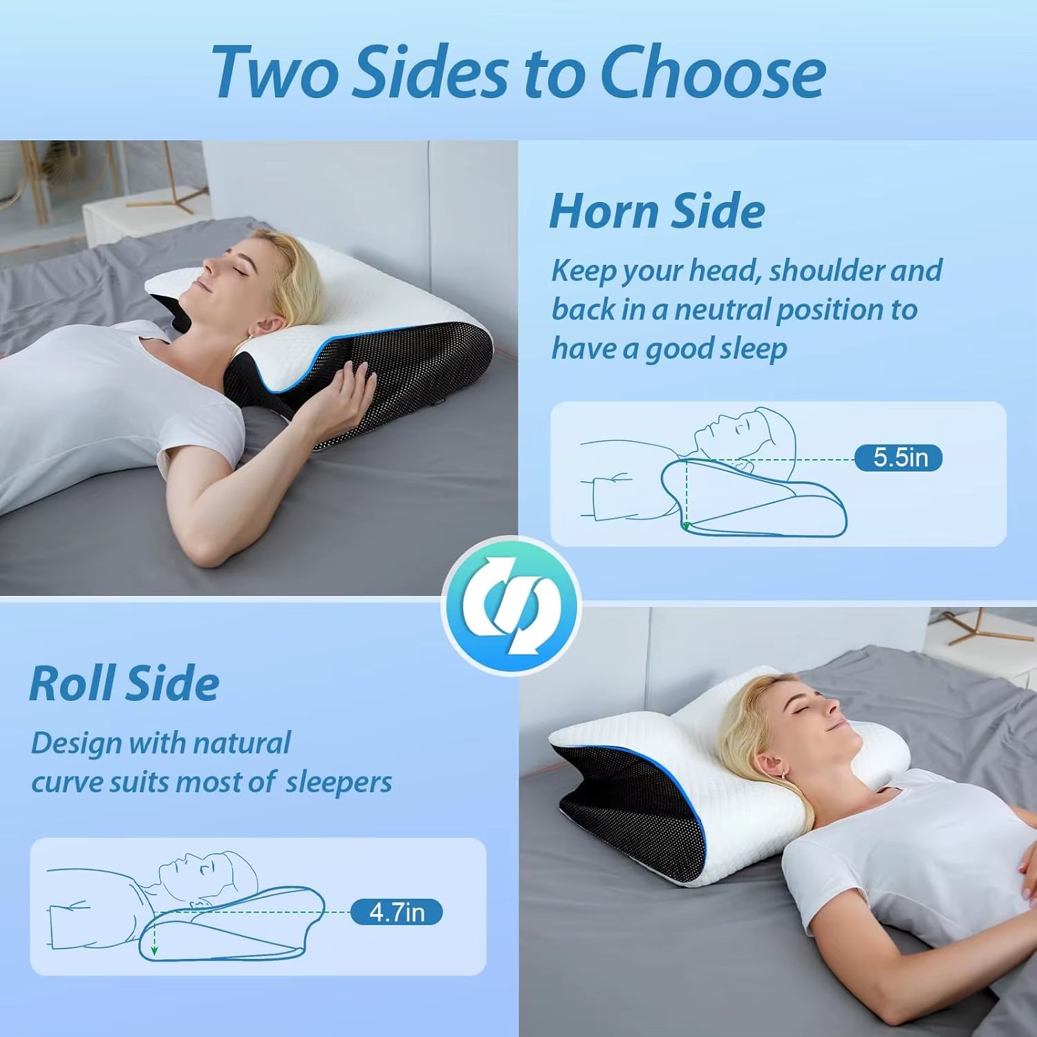 Ergonomic Cotton Snack Pillow with Comfortable Sleeping Design, Soft and Lightweight, Perfect for Side, Back and Abdominal Sleep
