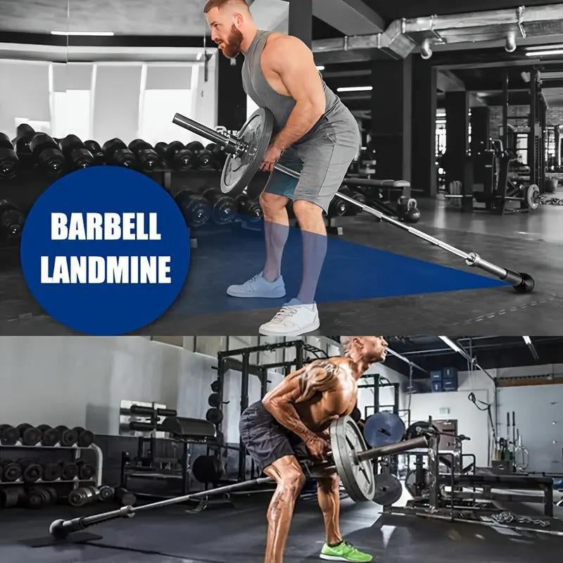 Landmine Attachment for Barbell, 360 Degree Rotatable Barbell Landmine Attachment, Fitness Equipment for Home Gym, Fits 2'' Olympic Bars, Home Fitness, Christmas Gift