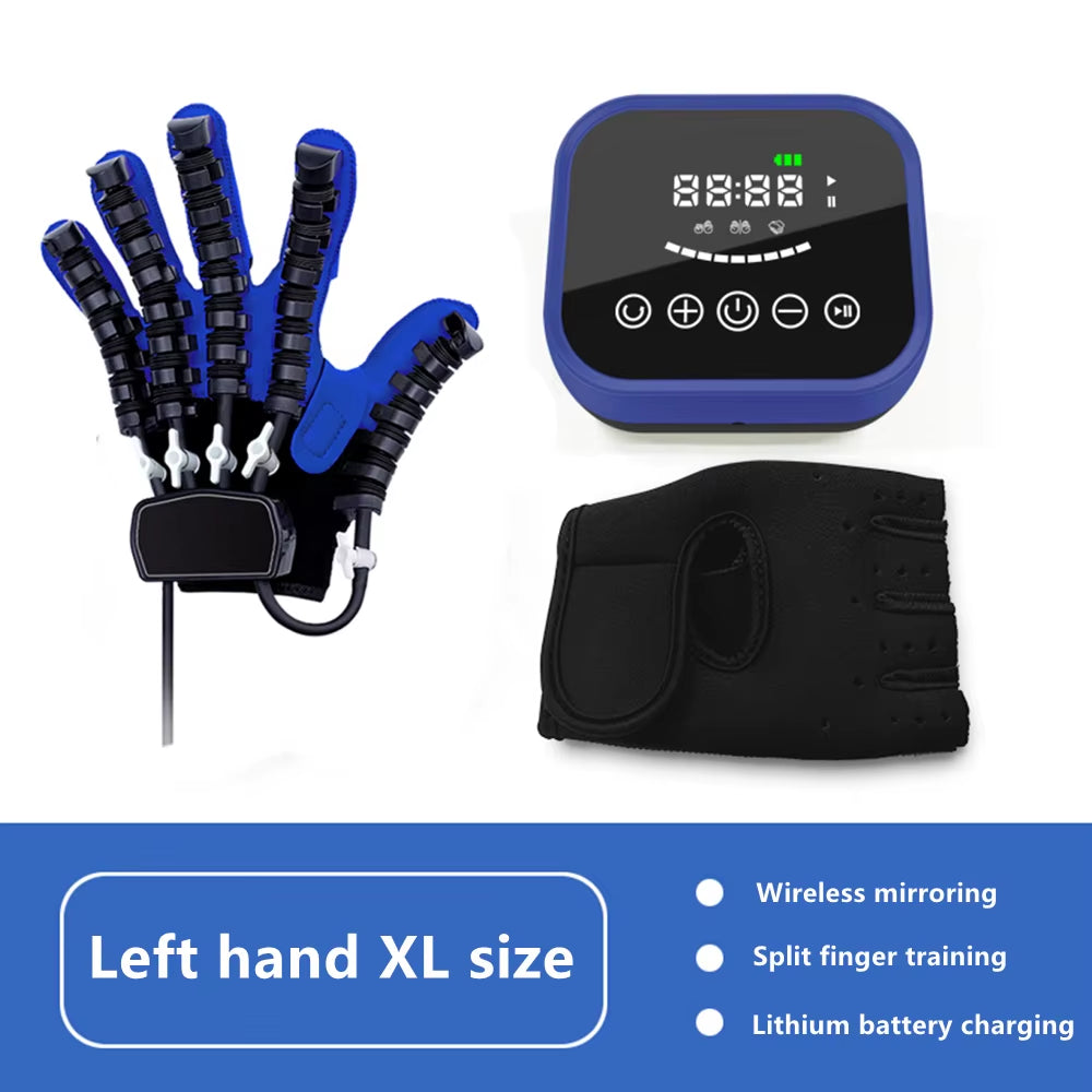 Hemiplegia Finger Rehabilitation Training Robot Gloves,Hand Exerciser,Hand Massager for the Stroke Patient Funtion Recovery