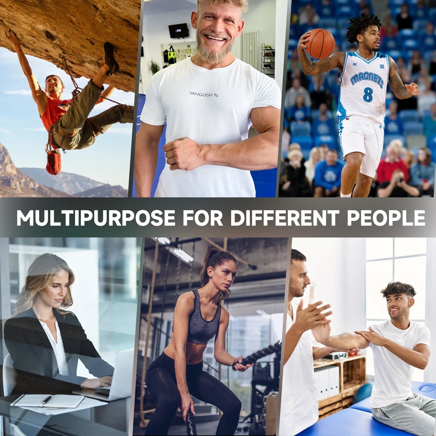 Adjustable Hand Grip Strengthener Workout Kit ( 10 to 132 LBS) - Black