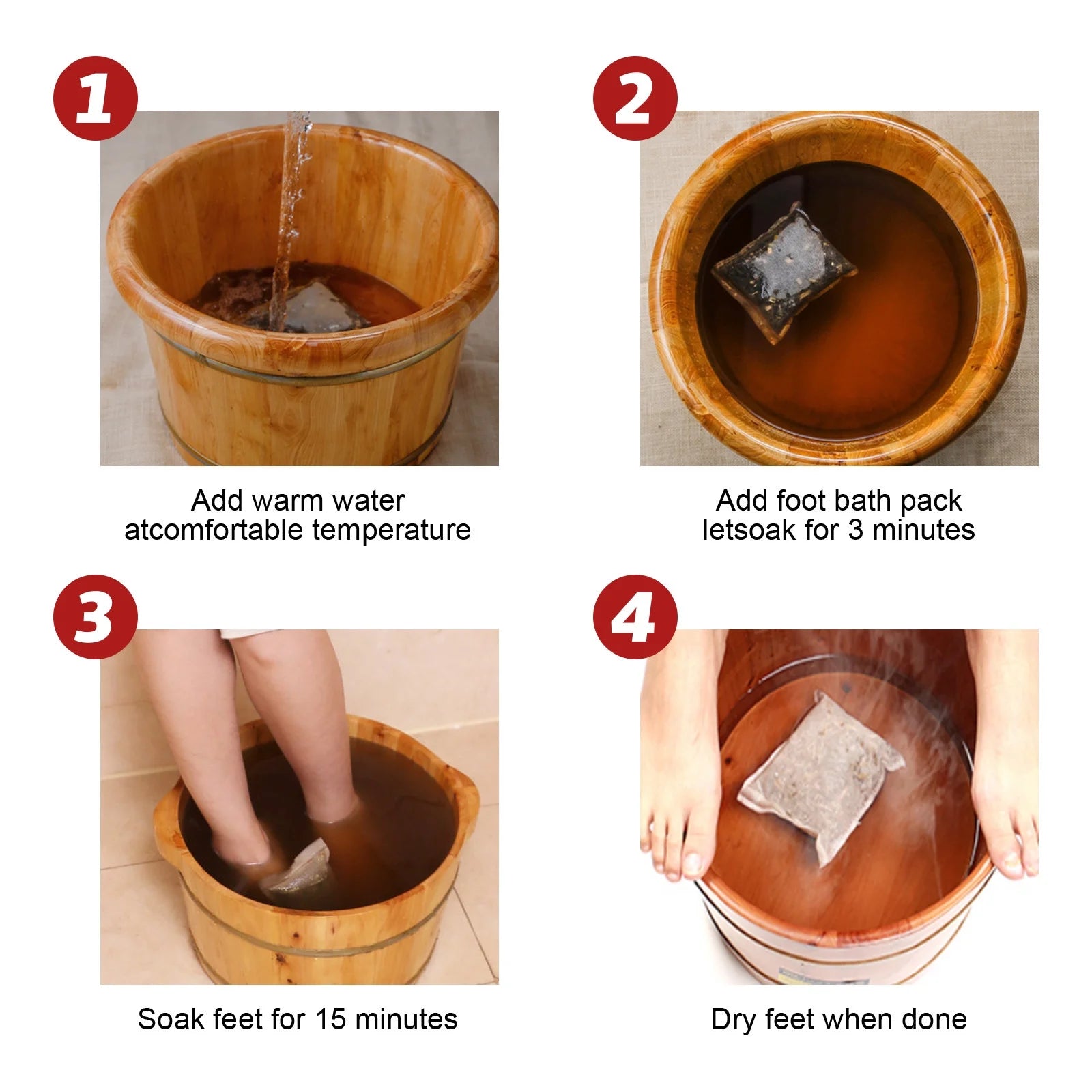 20 Pcs Ginger Foot & Hand Salts & Soaks Foot Care,Eliminate Fatigue Improve Sleeping Foot Pain Foot Care Treatment