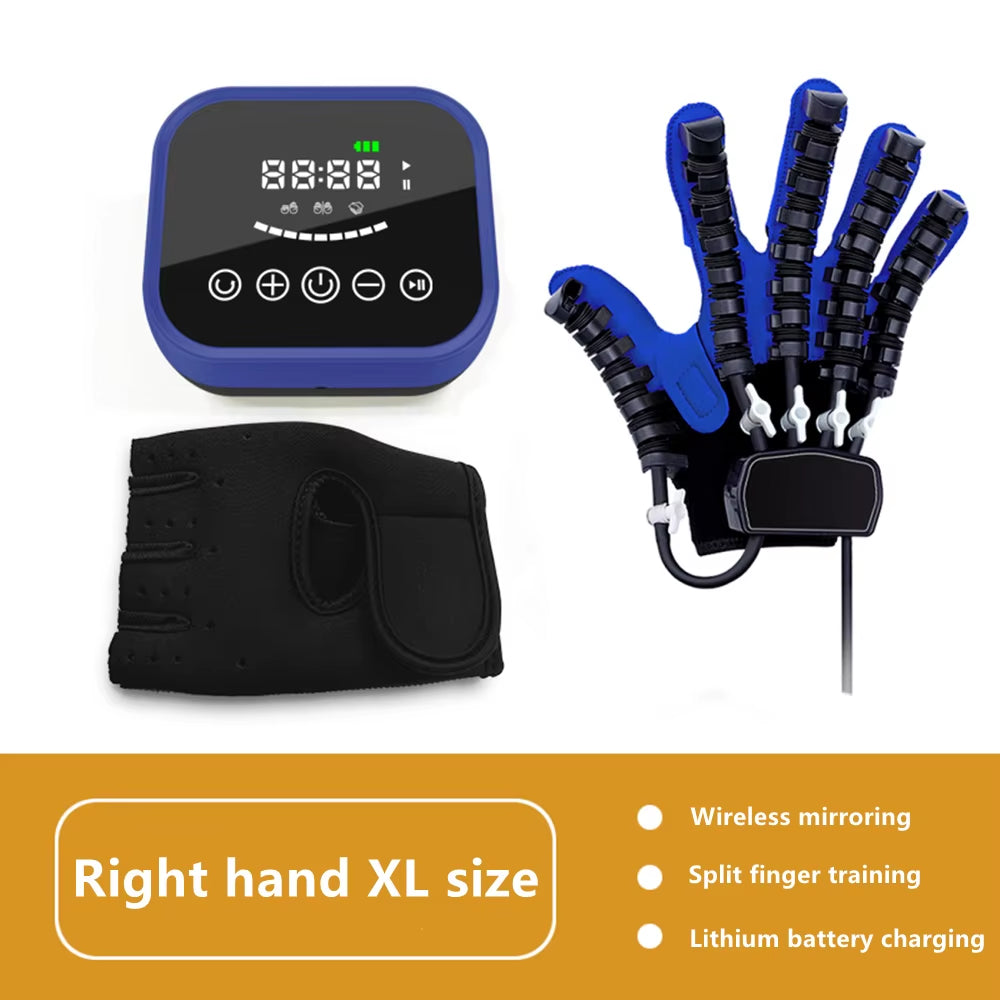 Hemiplegia Finger Rehabilitation Training Robot Gloves,Hand Exerciser,Hand Massager for the Stroke Patient Funtion Recovery