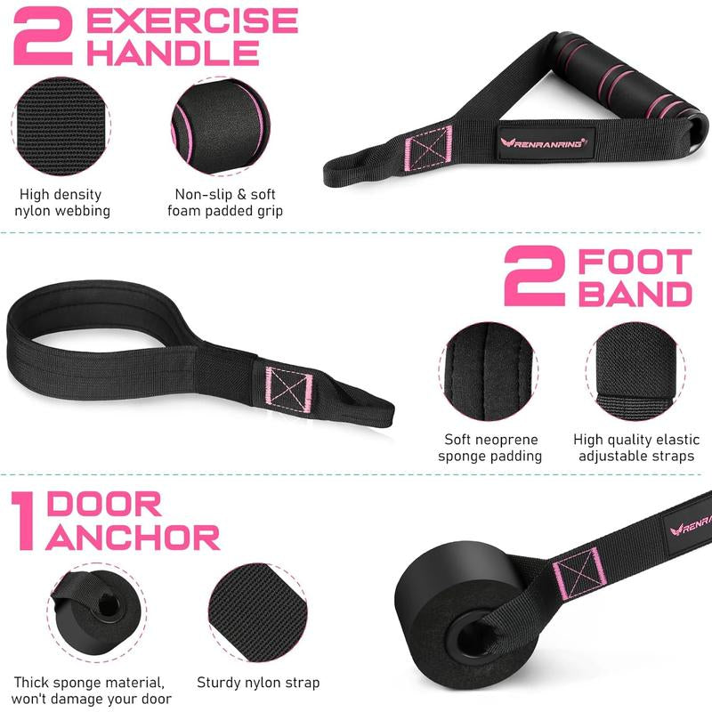 Pilates Bar Kit with Resistance Bands for Women & Men - Multifunctional Home Fitness Equipment for Yoga, Squat, and Butt Exercises