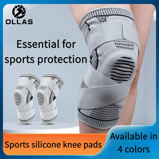 OLLAS Knee Braces, 2-Pack, Knee Support Compression Sleeves, Fitness Sports Knee Braces, Women'S & Men'S Compression Suitable for Running, Fitness, Basketball