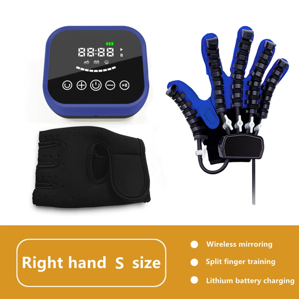 Hemiplegia Finger Rehabilitation Training Robot Gloves,Hand Exerciser,Hand Massager for the Stroke Patient Funtion Recovery