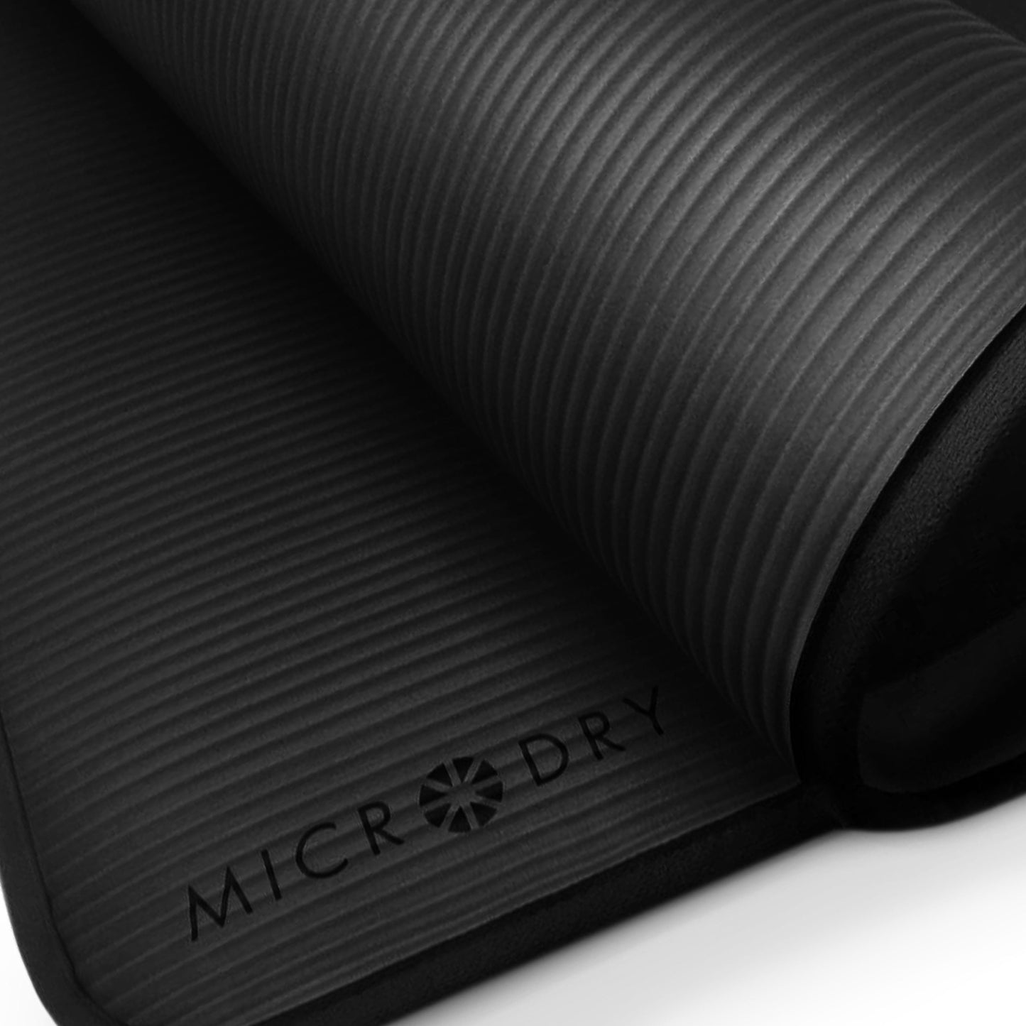 Multi-Purpose Fitness Mat 8Mm - Padded, Skid & Tear Resistant 24" X 72" Black