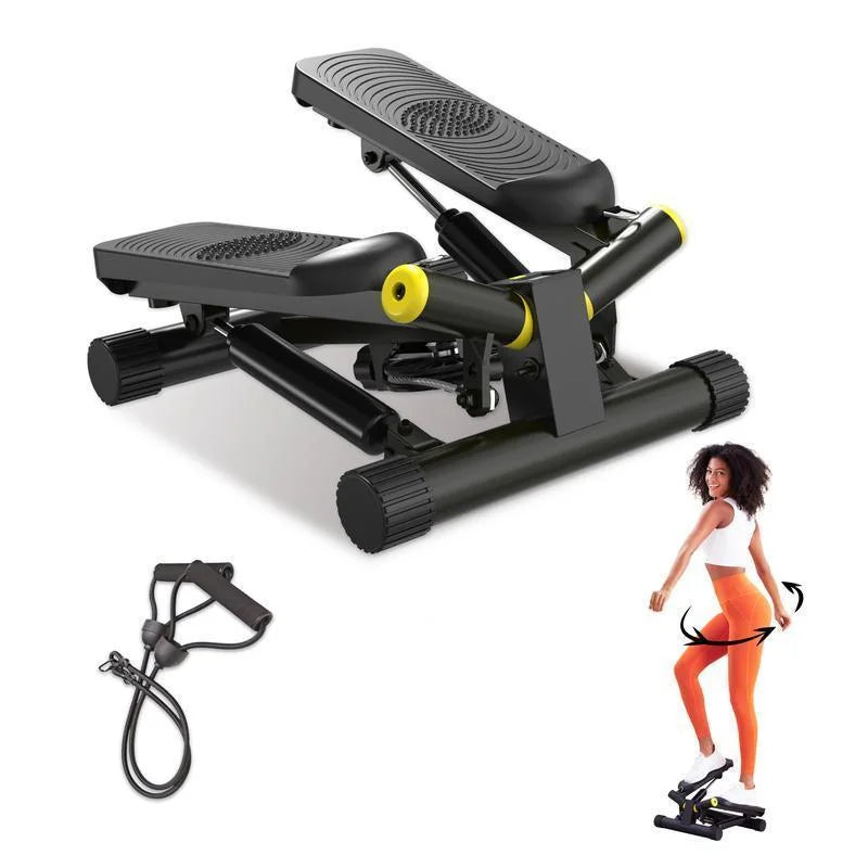 Ziwwvy Steppers for Exercises, Twisting Stepper for Butt Lifting with Resistance Bands and 330Lbs Weight for Home and Office Use with LCD Monitor and Dual Hydraulic Fitness System to Sharping Waist