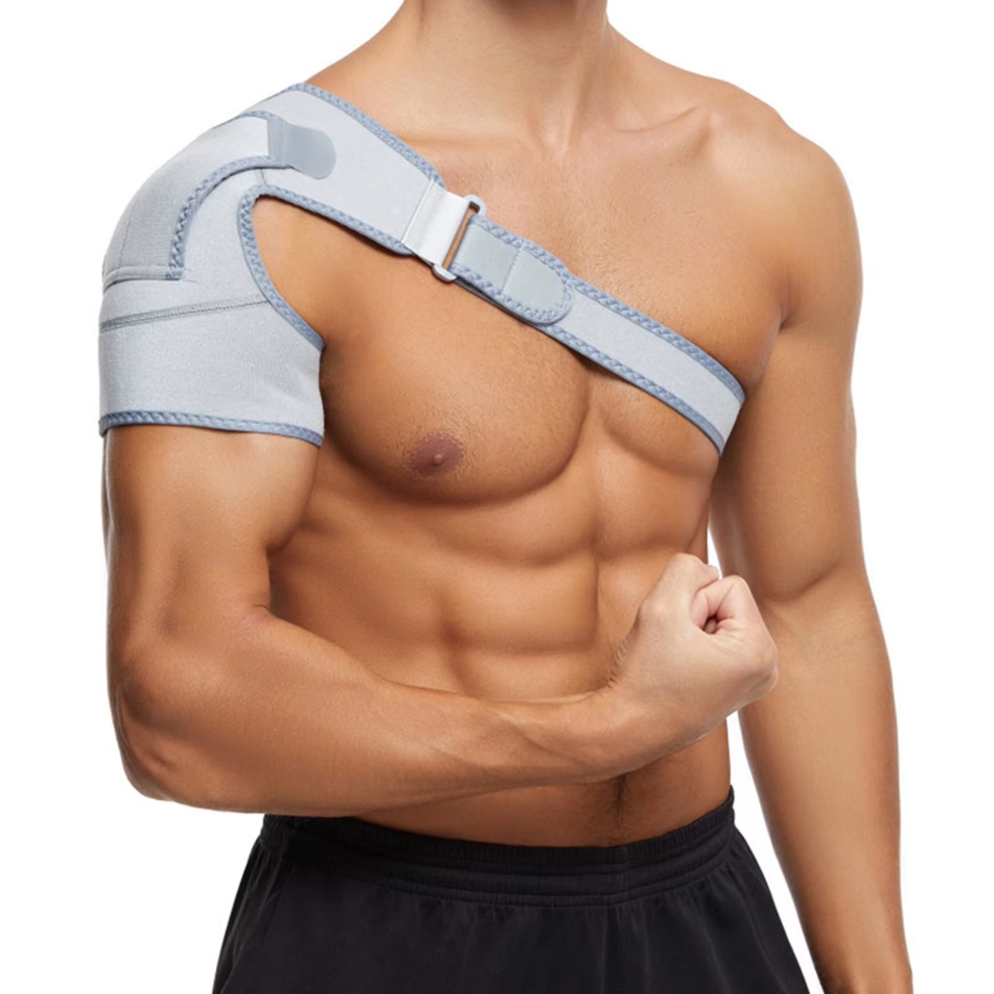 Support Brace for Torn Rotator Cuff Adjustable Shoulder Support Pad Belt Band Strap Wrap Compression Sleeves Back Brace Guard