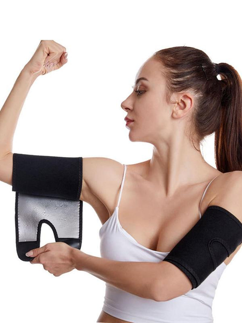 Sauna Sports Arm Sleeves, Neoprene Compression Sweat Arm Trimmer, Sports & Outdoor Accessories for Gym Workout, Gym Accessories, Workout, Neoprene Elbow Sleeves, Armsleeve, Protective Sleeves, Soft Protective Sleeves