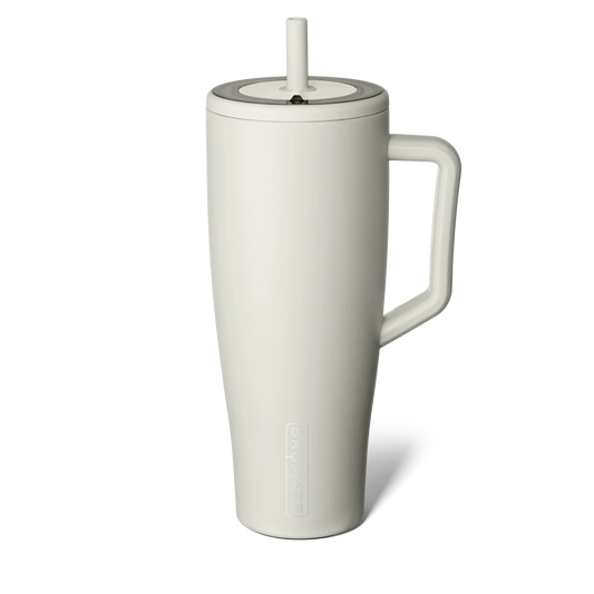 Era 40oz Insulated Stainless Steel Tumbler with Handle & Straw – 100% Leakproof Travel Mug with Lid, Cup Holder Friendly Base (Dune)