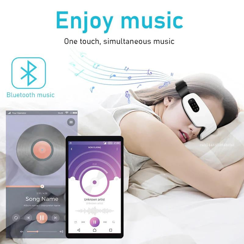 Bluetooth Eye Massager with Heat and Music