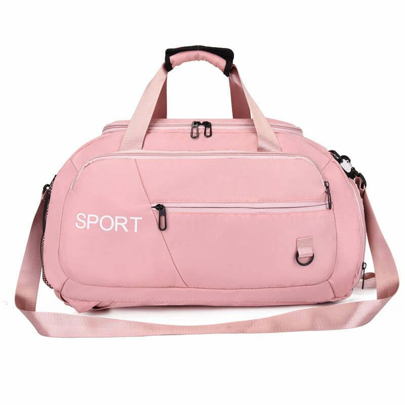 Luggage Bags for Women Handbag Oxford Men'S Fitness Gym Shoulder Bag Waterproof Sports Travel Backpack with Shoes Compartment