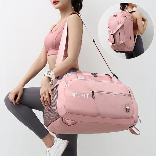 Luggage Bags for Women Handbag Oxford Men'S Fitness Gym Shoulder Bag Waterproof Sports Travel Backpack with Shoes Compartment