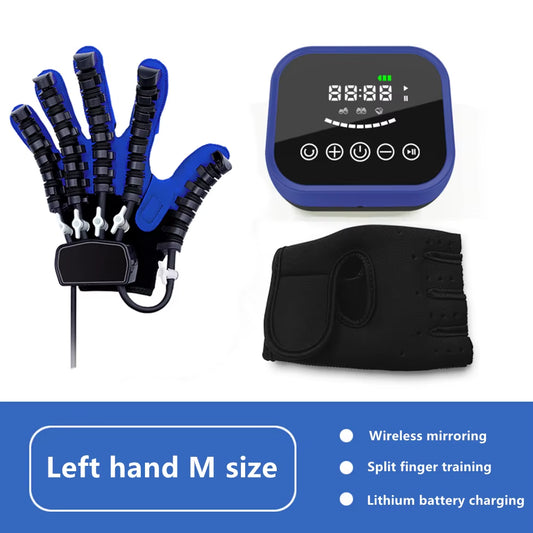 Hemiplegia Finger Rehabilitation Training Robot Gloves,Hand Exerciser,Hand Massager for the Stroke Patient Funtion Recovery