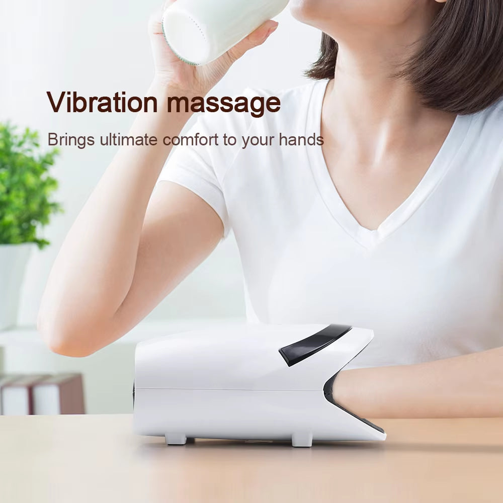 Electric Hand Massager with Air Compression Heating Palm Finger Massage for Arthritis Finger Numbness Wrist Relax Hand Care
