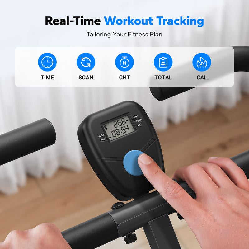 MERACH Squat Machine Glutes Workout Adjustable Resistance Foldable Exercise Equipment Leg Exercise Machine Rowing Machine
