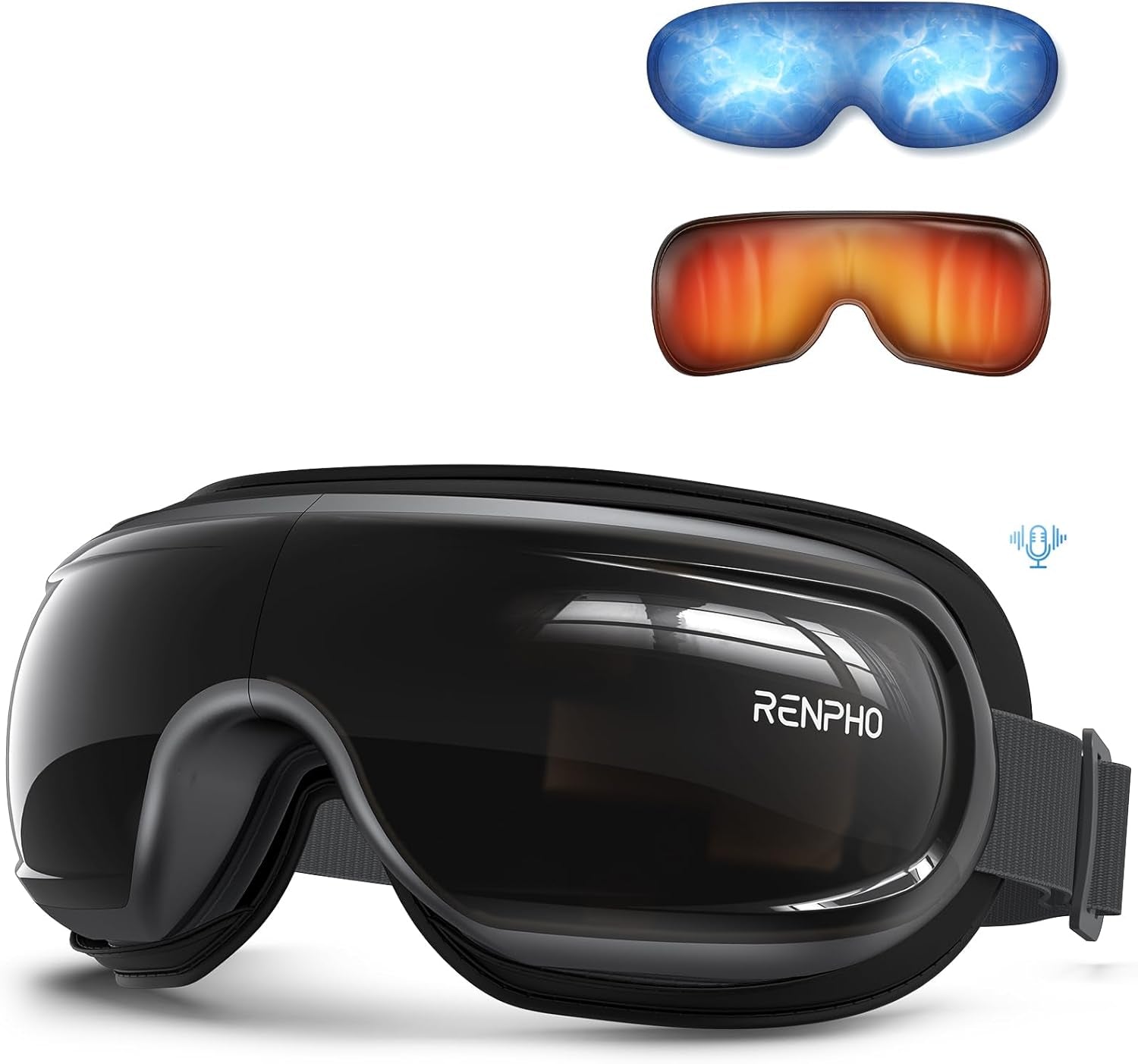 Eye Massager with Heat and Cooling for Migraines, Mothers Day Gifts for Mom, Eyeris 3 FSA HSA Voice Control Eye Massager, Eye Care Device with DIY Massage Setting, Birthday Gifts for Women/Men