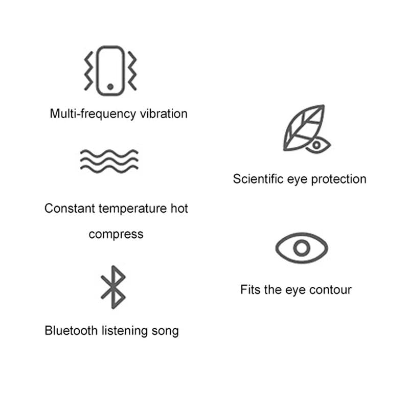 Bluetooth Eye Massager with Heat and Music