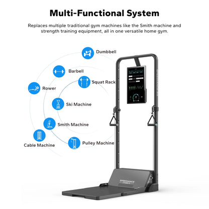 AI Smart Home Gym, All-In-One Digital Weight Workout Machine for Full Body Training