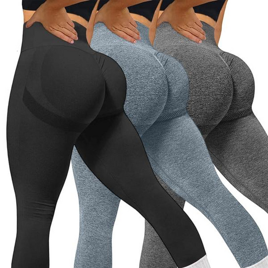 Women'S Solid High Waist Sports Leggings, Tummy Control Skinny Pants, Yoga Pants, Ladies' Sportswear Clothing for Indoor Outdoor Wear, Please Purchase a Size Up, Active Wear, Gym Clothing, Leggings Gym Sets