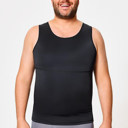 Compression Shirt for Men | Gynecomastia Compression Tank Top Men | Mens Shapewear Compression Shirts Workout Gym Clothing Workout Vest