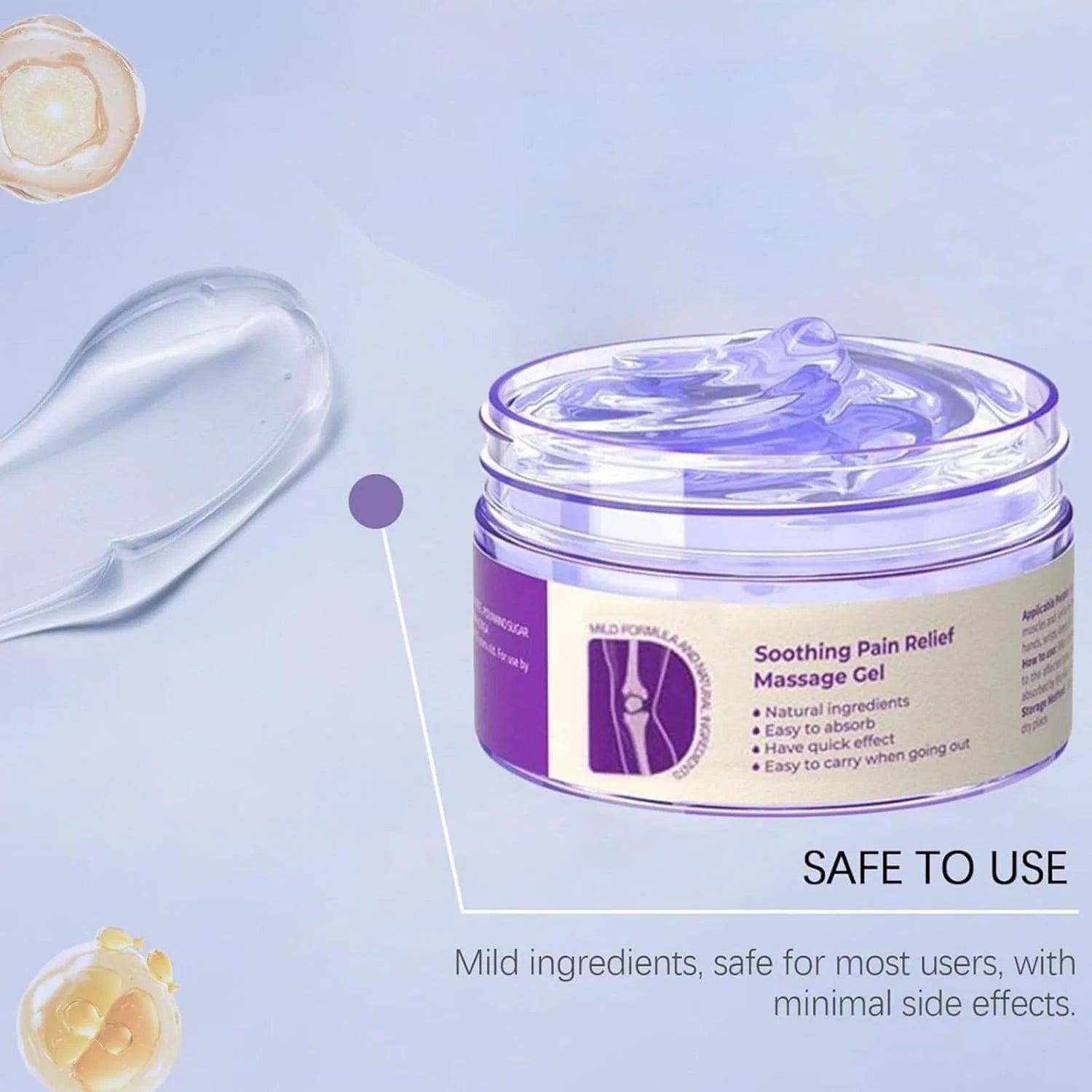 Kreain Purple Gel Kresin Joint Pain Purple Gel, Kresin Joint Gel for Joint Activities Throughout the Body, Purple Joint Repair Gel Relief for Back, Relief for Back, Neck, Hands, Kneel (1PC)