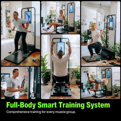 AI Smart Home Gym, All-In-One Digital Weight Workout Machine for Full Body Training