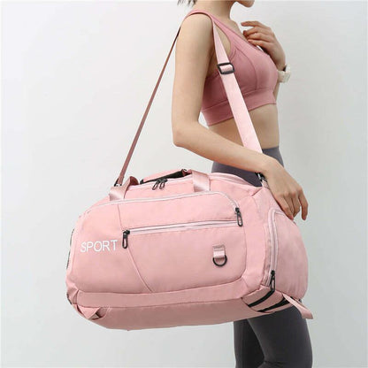 Luggage Bags for Women Handbag Oxford Men'S Fitness Gym Shoulder Bag Waterproof Sports Travel Backpack with Shoes Compartment