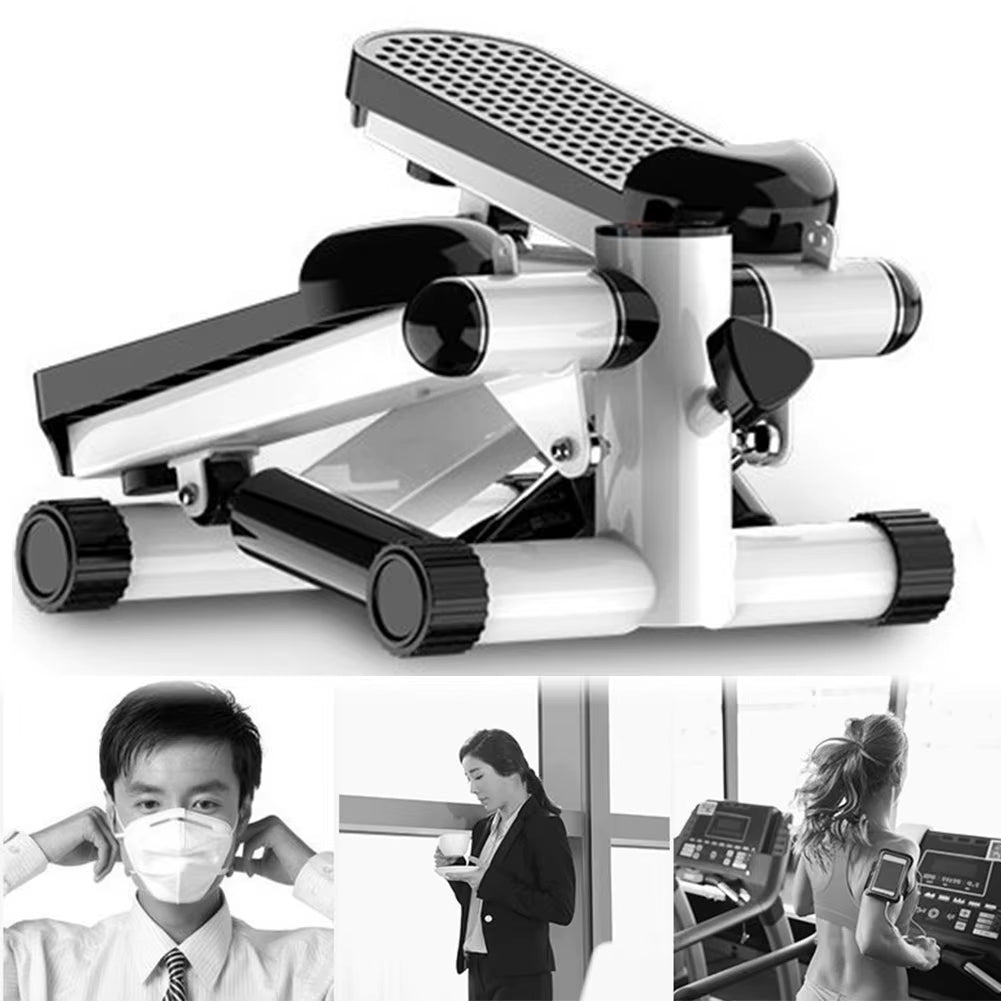 Mini Stepper Stair Stepper Max 120Kg Pedal Stepper LED Display Slimming Treadmill with Pull Rope for Slimming Exercise