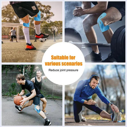Precut Kinesiology Tape for Knees,15-30 Pcs -Elastic Knee Support & Stability, Pain Reliefwaterproof, Breathable, Hypoallergenic Athletictape