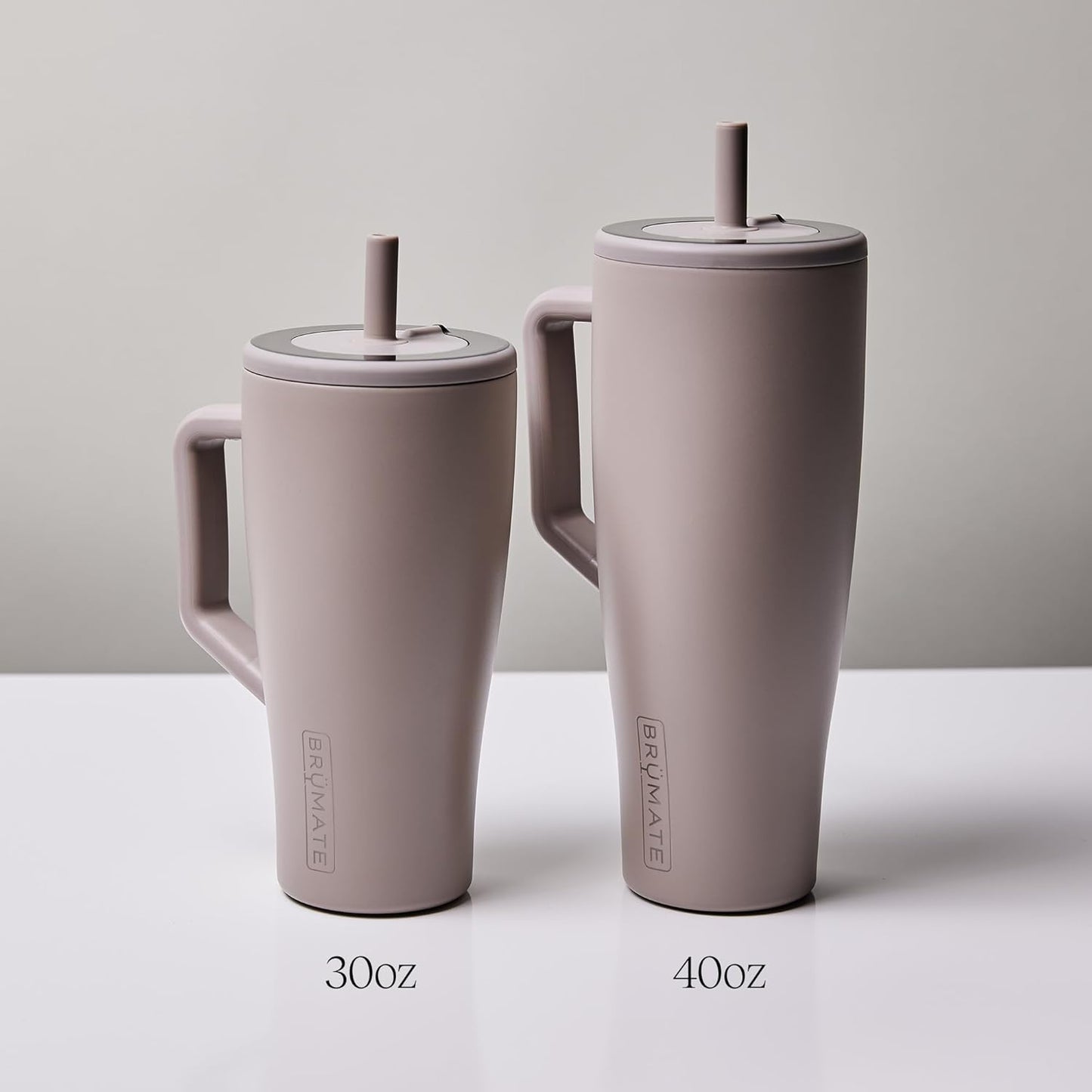 Era 40 Oz Tumbler with Handle and Straw | 100% Leakproof Insulated Tumbler with Lid and Straw | Made of Stainless Steel | Cup Holder Friendly Base | 40Oz (Dune)